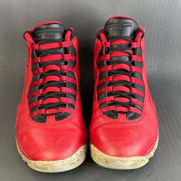 Air Jordan 10 Retro \'Bulls Over Broadway\' athletic sneaker shoes mens size 13